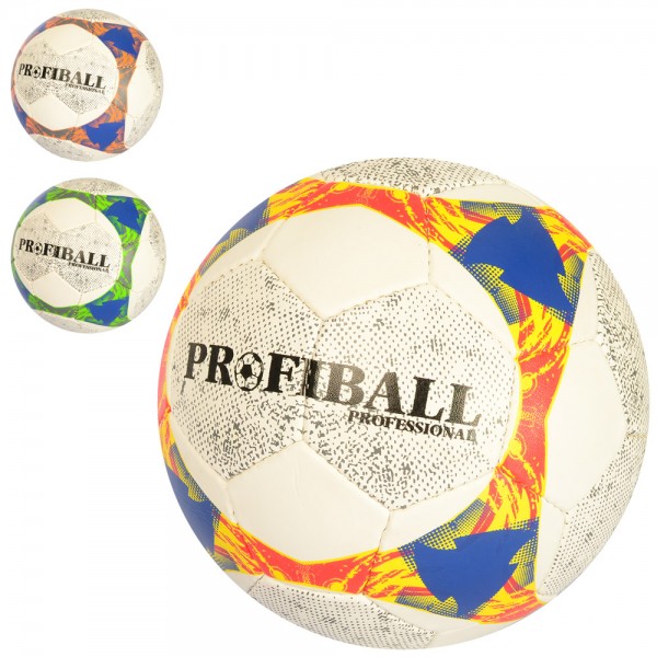 95438 М'яч футбольний 2500-145 розмір 5, ПУ1,4 мм., ручна робота, 32 панелі, 410-430 г., 3 кольори.