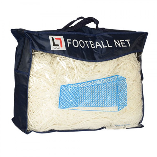 53140 Сітка MS 1181 для футбольних воріт, 7,45-2,4 м., товщина нитки 2 мм., сумка, 49-39-15 см.