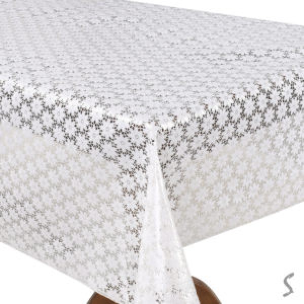 255024 Клейонка ПВХ Lace біла 1.37*20м MA-5720