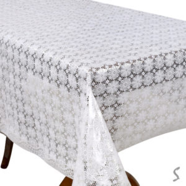 255025 Клейонка ПВХ Lace біла 1.37*20м MA-5721