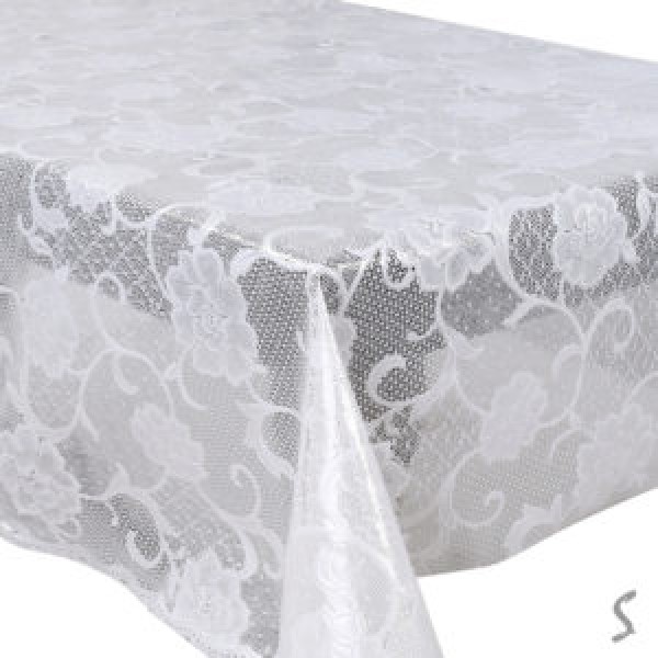 255027 Клейонка ПВХ Lace біла 1.37*20м MA-5723