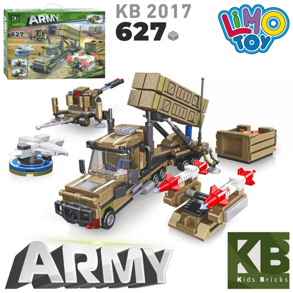 161862 Конструктор KB 2017 військова техніка, 627 дет., кор., 45-33-7 см.