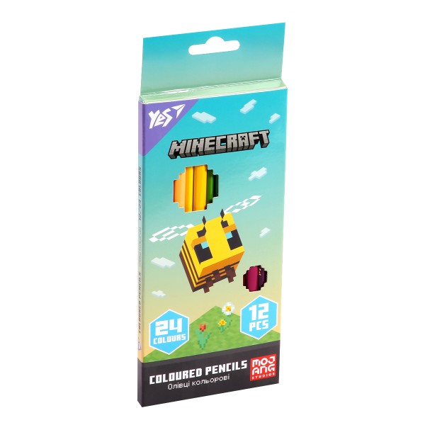 236716 Олівці кольорові Yes 12/24 кольорів "Minecraft.Spring"