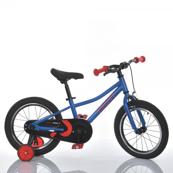 164897 Велосипед дитячий 16 д. MB 1607-2 SKD75, дод. колеса, синій.