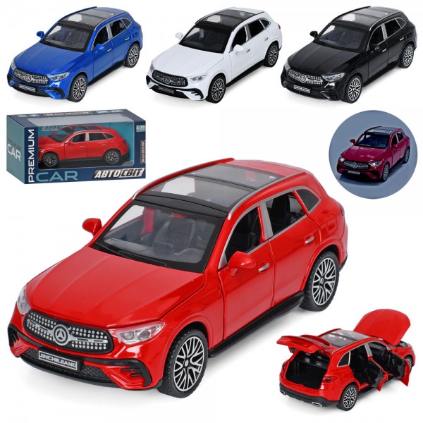 253356 Джип AP-2112 АвтоСвіт,1:32, метал,інерція,15,5см,звук,світло,відчиняються двері/багаж.4 кольори.кор.