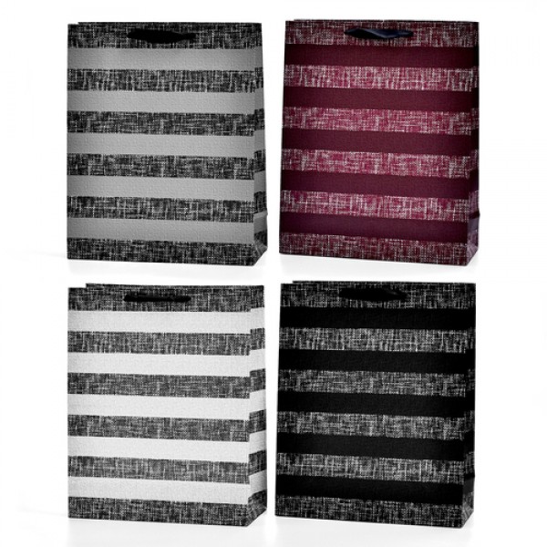 158594 Пакет подарунковий паперовий S "Striped" 18*23*10см., R90884-S
