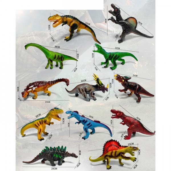 157587 Фігурка MH21125 динозавр, мікс видів, муз., бат.(табл.).