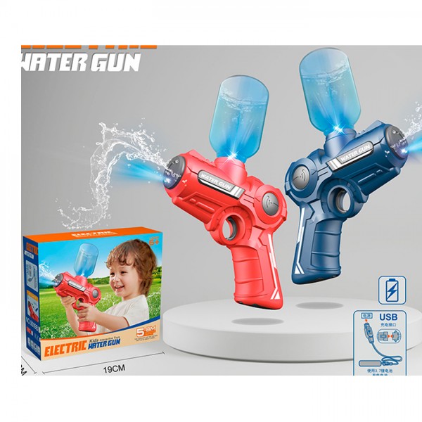 248987 Водяний автомат 9009B акум., USB, 2 кольори, світло, кор., 18,5-16-6,5 см.