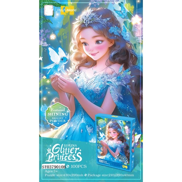 229328 Пазли 88898 Glitter Princess, Lorina, 100 дет., кор., 21-29-4 см.