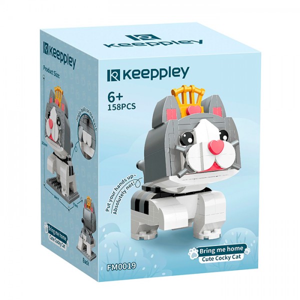 242712 Конструктор FM0019 кіт, 158 дет., кор., 9-12-8 см.