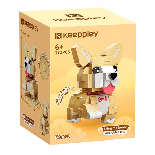 242734 Конструктор FM0020 собака, 172 дет., кор., 9-12-8 см.