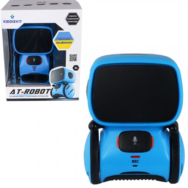 246261 Інтерактивний робот з голосовим керуванням - AT-ROBOT (синій, озвуч.укр.)