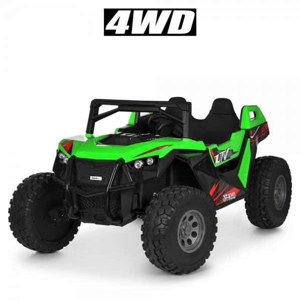 245052 Джип M 6291EBLR-5(24V) 2,4G, 4мотори35W, 2акум12V7AH, MP3, USB, BT,EVA,TF,шкіра,світло, муз.,зелений