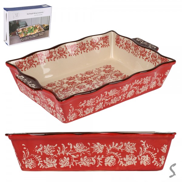 243652 Форма для запікання кераміка "Ornament" 31*21.5*7см.,R35644-M