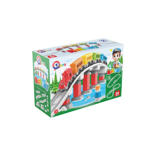 225504 Іграшка «Конструктор залізниця ТехноК», арт.1300