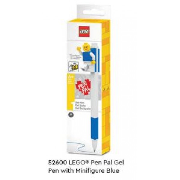 219156 Гелева ручка 52600 LEGO, синій, з фігуркою, кор., 12 шт. в диспл., 12,5-19,5-10,5 см.
