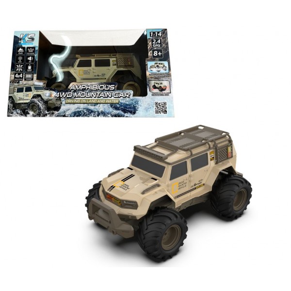 247592 Автомобіль KS DRIVE на р/к – AMPHIBIOUS 4WD (1:14, 2.4 ГГц, акум. 3,7 V, світло, звук)