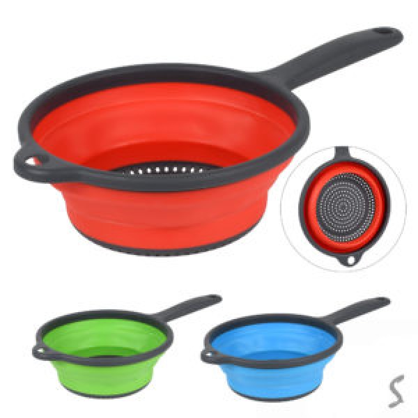 118248 Друшляк-трансформер з ручкою силікон складний S 34*19.5*8см MH-3826S