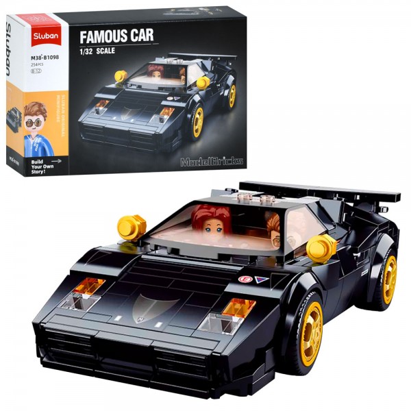 233632 Конструктор SLUBAN M38-B1098 машинка, 1:32, фігурки, 254 дет., кор., 30-19-7 см.
