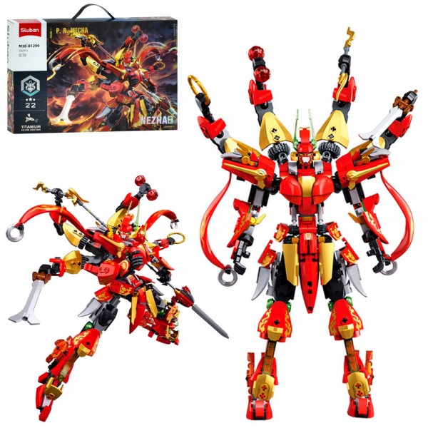 233634 Конструктор SLUBAN M38-B1299 робот-воїн, 592 дет., кор., 42,5-28,5-6,5 см.