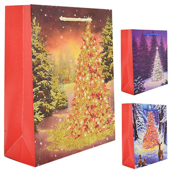 114922 Пакет подарунковий L "Christmas tree" 31*12*42см TL00038-L