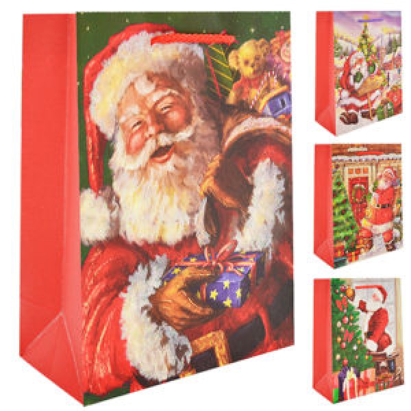114929 Пакет подарунковий L "Santa" 31*12*42см TL00041-L