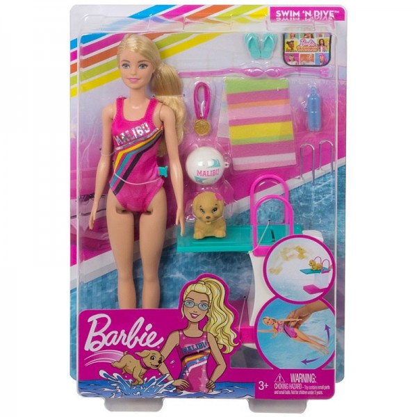 113201 Ігровий набір "Тренування в басейні" Barbie