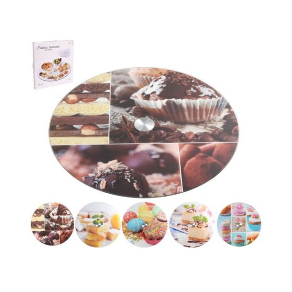 62985 Підставка, обертається, скляна, 35см R17602 (12шт)