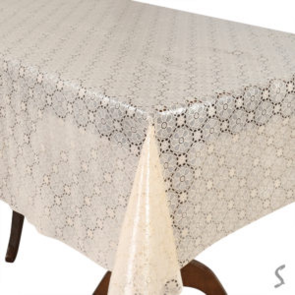 255032 Клейонка ПВХ Lace бежева 1.37*20м MA-5740