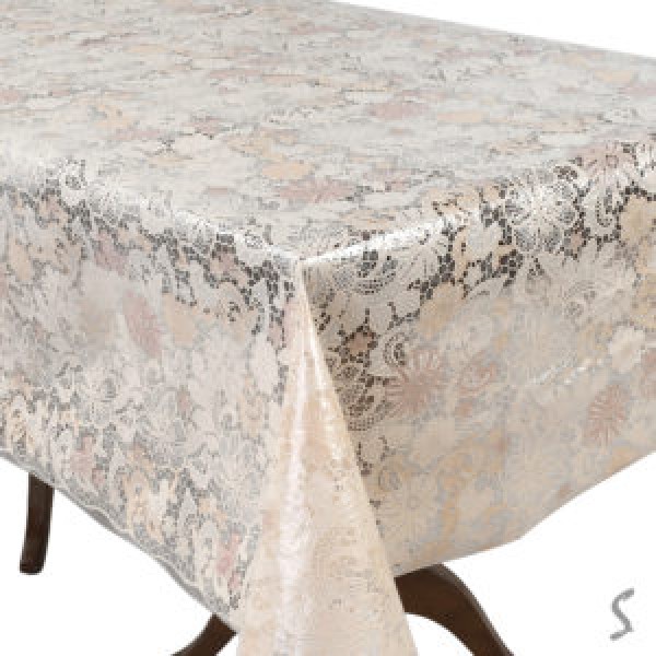 255036 Клейонка ПВХ Lace бежева 1.37*20м MA-5754