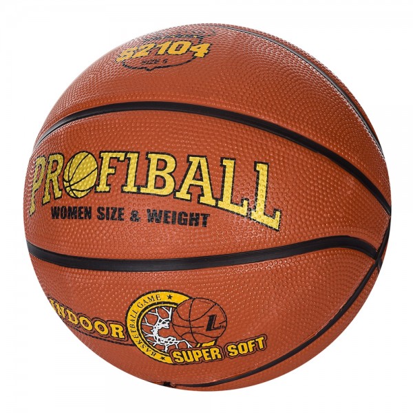 139353 М'яч баскетбольний EN-S 2104 розмір 5, малюнок-друк, 460-500г, кул.
