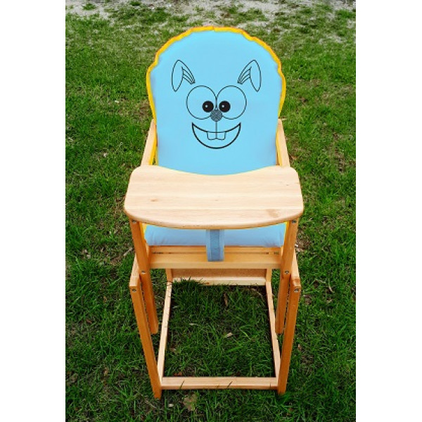 25745 Дитячий стілець Зайчик, голубий УкрОселя