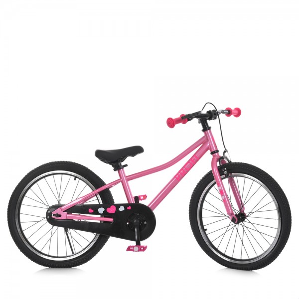 164909 Велосипед дитячий 20д. MB 2007-3 SKD75, підніжка, рожевий.
