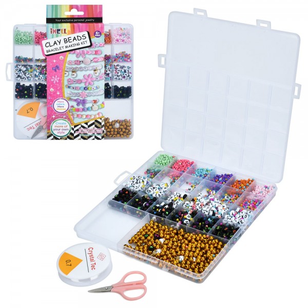 247724 Бісер AWE-B3A намистини, намистини-англ.літери, ножиці, пенал/карт. обгортка, 18,5-23,5-2 см.