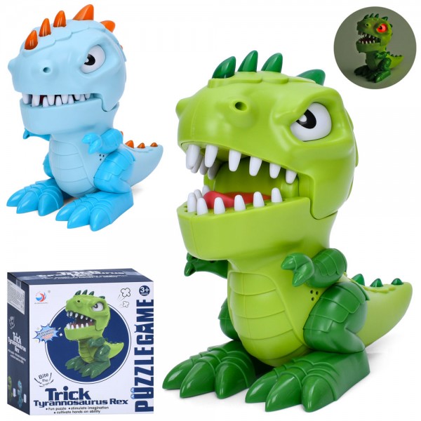 247726 Гра 1667C динозавр, 2 кольори, муз., світло, бат., кор., 16-17-10,5 см.