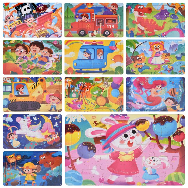 247772 Дерев'яна іграшка Пазли MD0149 30дет, мікс видів, у кул.,22-14,5-0,5см