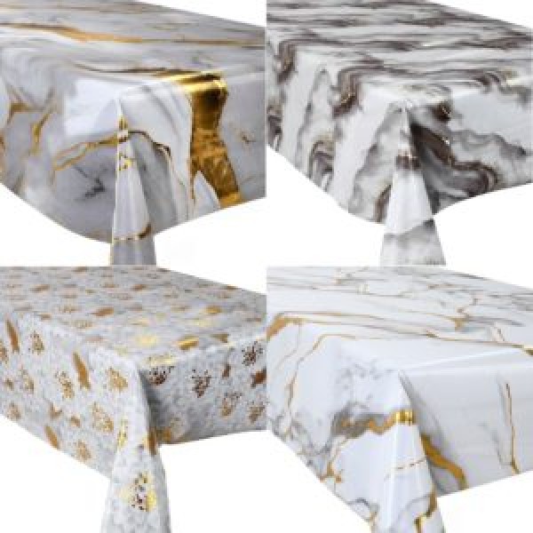 260024 Скатертина ПВХ на тканинній основі Marble 1.0*1.37м