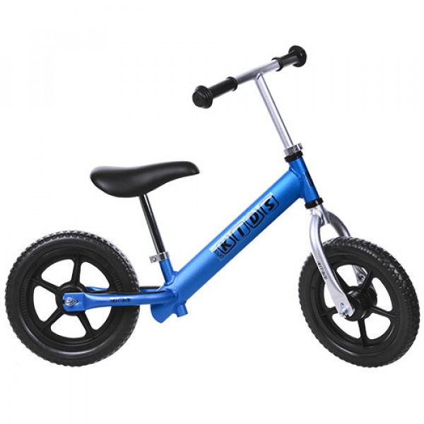 26098 Беговел PROFI KIDS M AL3440-AN-1 дитячий 12'' колеса EVA, пласт. обід, блакитний.