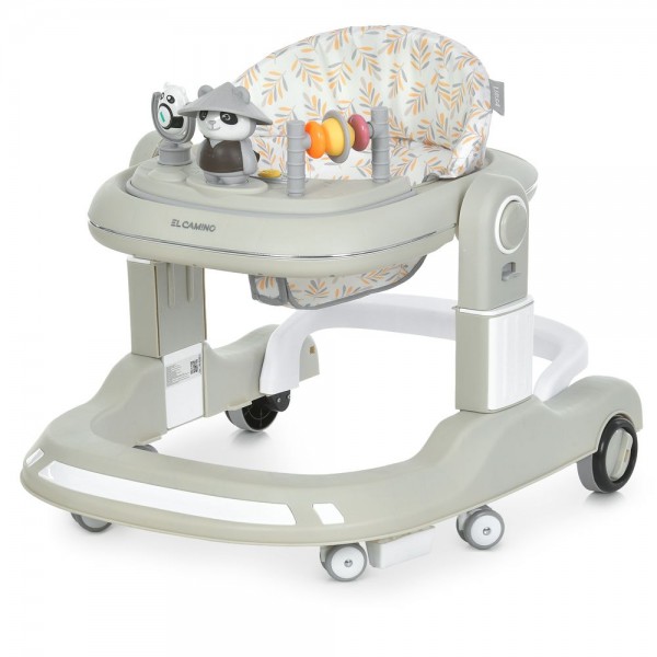 245072 Ходунки ME 1200 URSA Beige 2в1 муз., пушер, колеса 6шт, світло, на бат-ці, в кор, бежевий