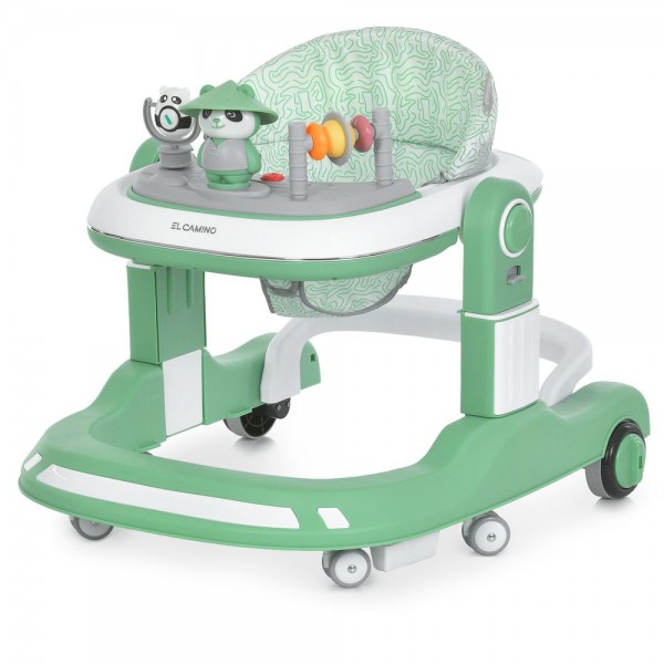 245074 Ходунки ME 1200 URSA Green 2в1 муз., пушер, колеса 6шт, світло, на бат-ці, в кор, зелений