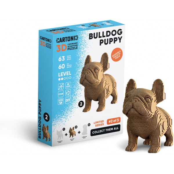 223374 Картонний конструктор "Cartonic 3D Puzzle BULLDOG PUPPY"
