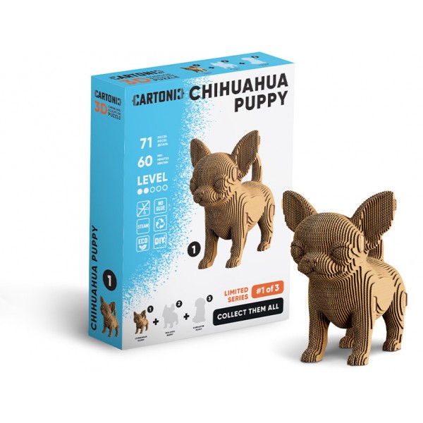 223375 Картонний конструктор "Cartonic 3D Puzzle CHIHUAHUA PUPPY"