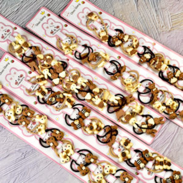 160510 Pезинки для волосся 20шт/наб (10наб по 2шт) WW02018