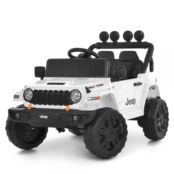 259194 Джип M 6312EBLR-1(24V) радіок2.4G,2мотори200W,1акум24V5AH,EVA,USB,MP3,шкіра,світ,муз.білий