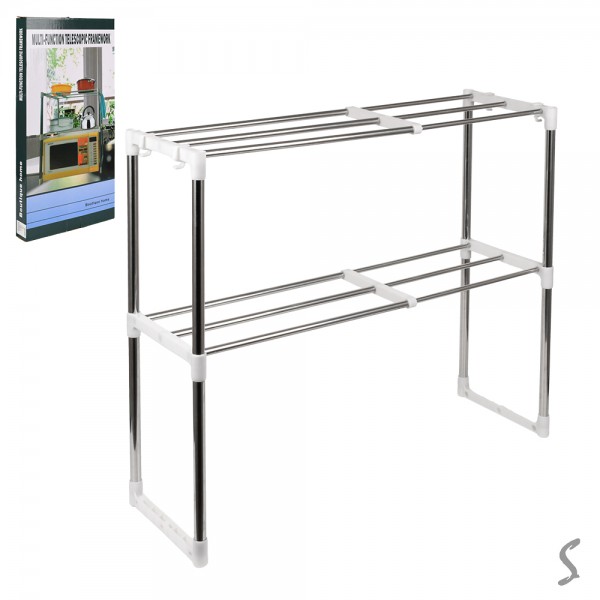 166132 Полиця-стелаж для мікрохвильової печі 47-87*24*63см R94072