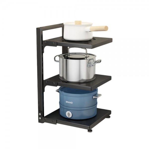 166138 Полиця-органайзер кухонний під каструлі 3яр 22*40*27см R94695